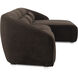 Amelia Brown Modular Right Sectional in Dark Brown, Lounge
